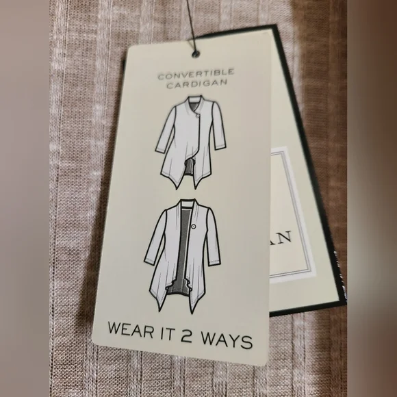 NWT! Dana Buchman 2-way cardigan - Picture 4 of 6